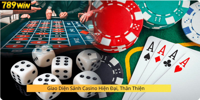 Giao Diện Sảnh Casino Hiện Đại, Thân Thiện